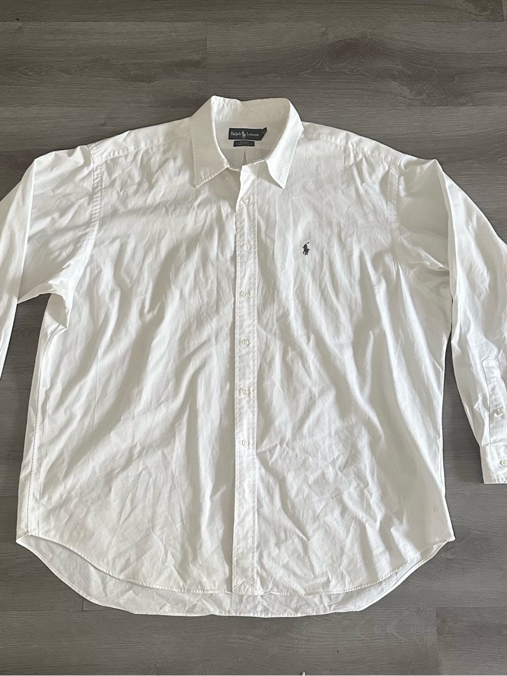 Polo Ralph Lauren Blake Button Up Dress Shirt Men White Fit Size XXL